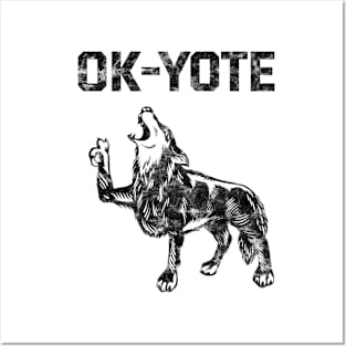 OK-yote (black) Posters and Art